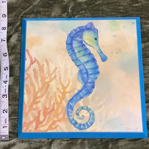 Under The Sea Fish by Cynthia Coulter 3 PC Wooden Plaque - Picture 4 of 6